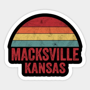 Vintage Macksville Kansas Sticker